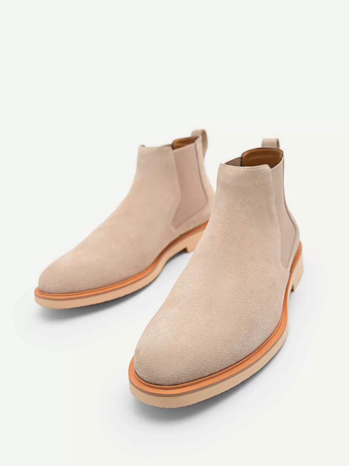 PEDRO Boots<Beige Leather Ankle Boots