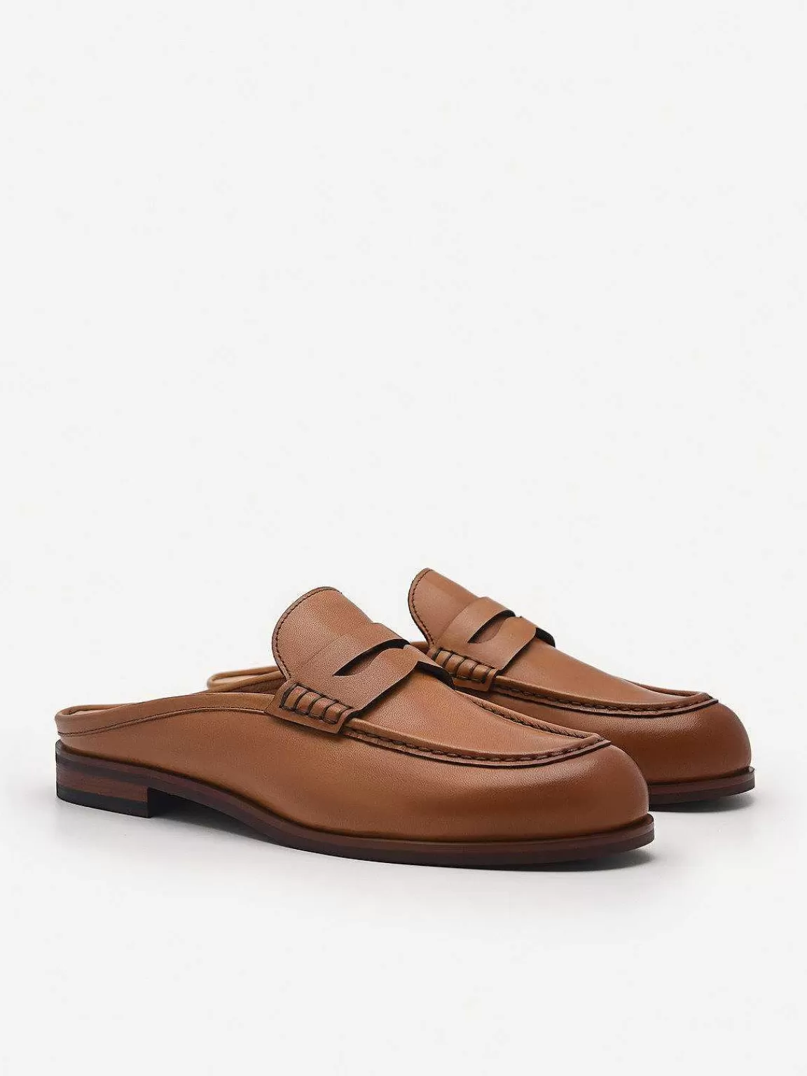 PEDRO Loafers & Oxfords<Blake Leather Penny Loafer Mules