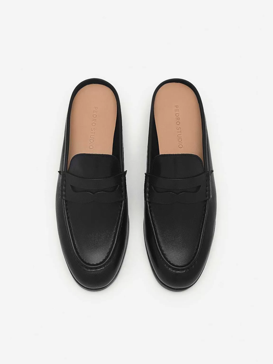 PEDRO Loafers & Oxfords<Blake Leather Penny Loafer Mules