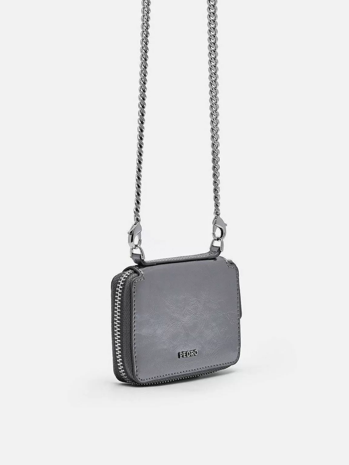 PEDRO Chain & Strap<Chain Leather Wallet