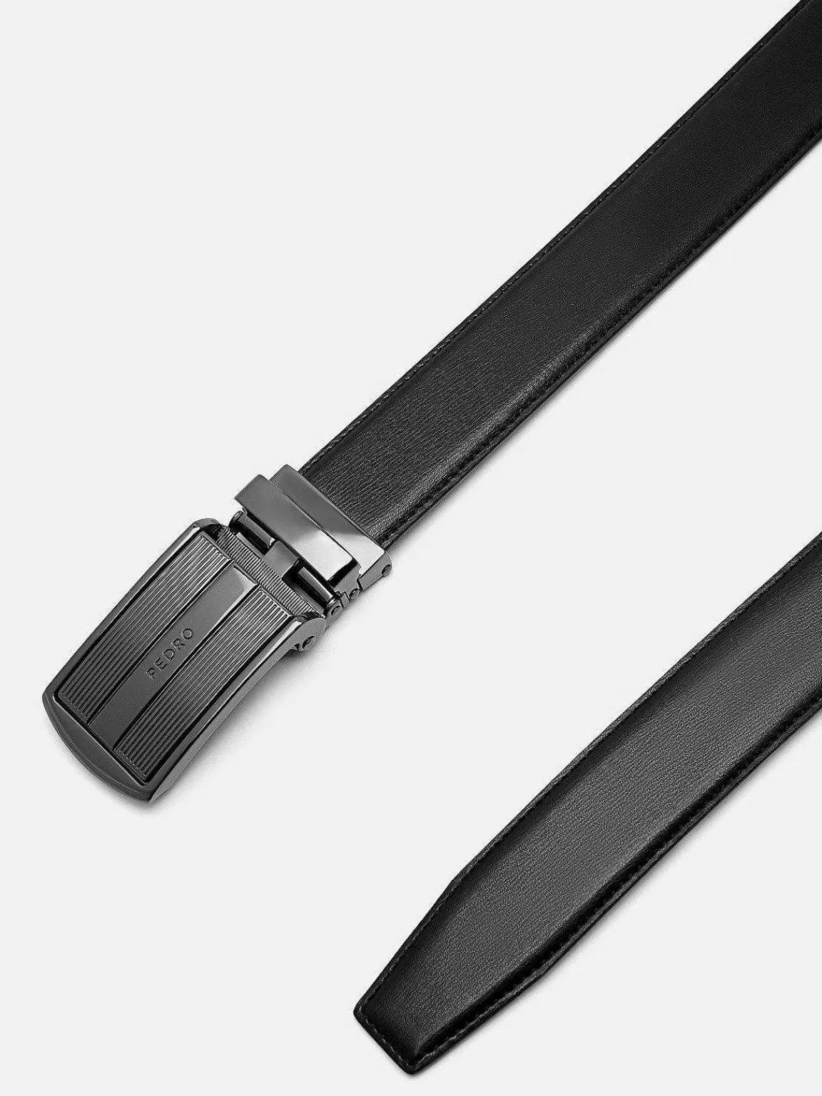 PEDRO Belts<Embossed Leather Automatic Belt