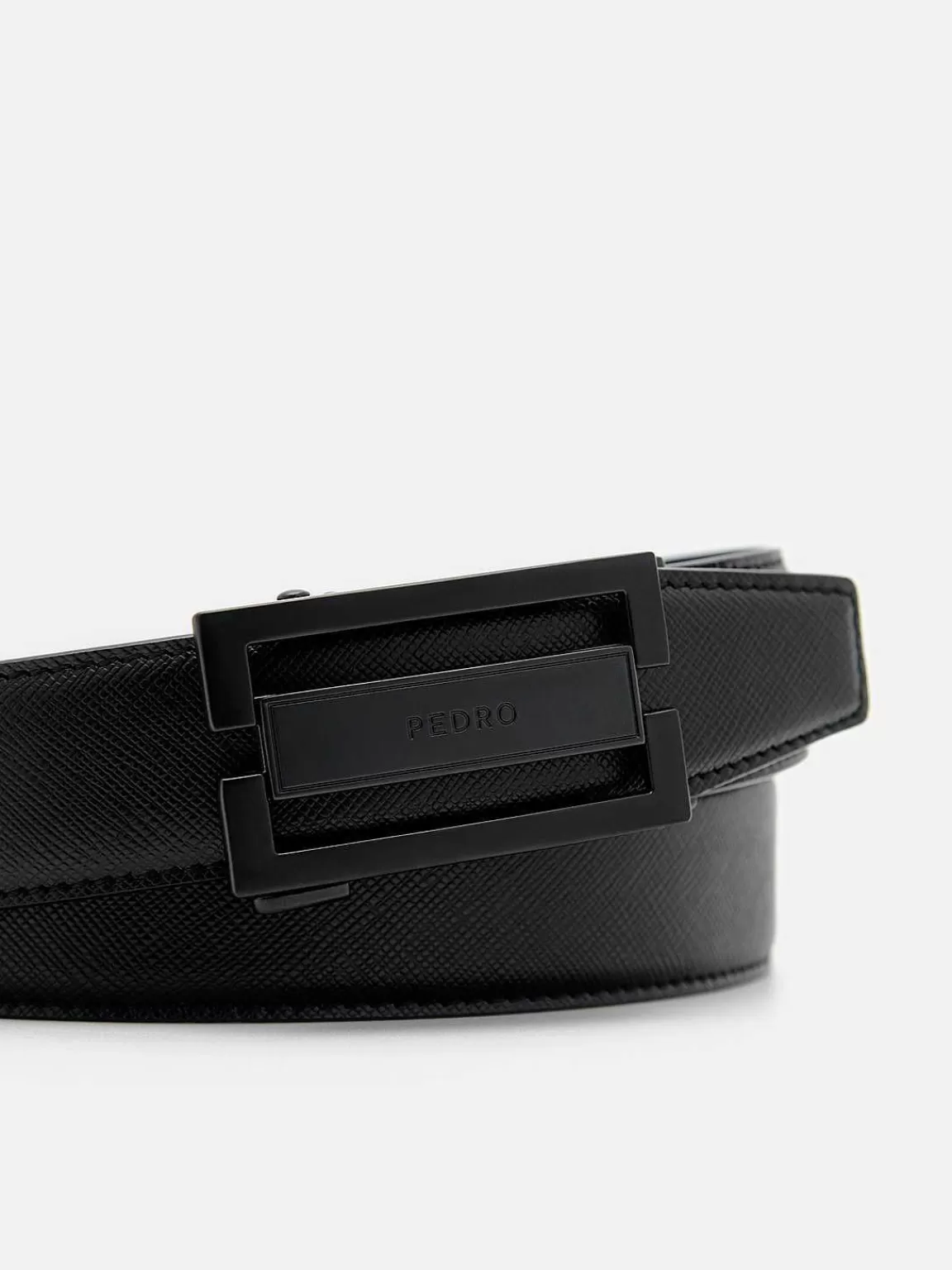 PEDRO Belts<Embossed Leather Automatic Belt