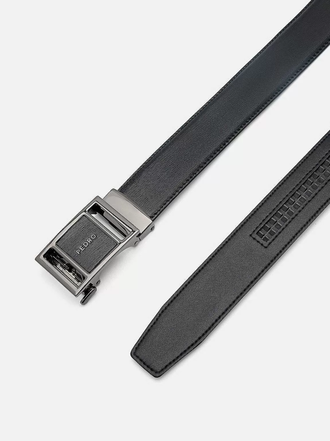 PEDRO Belts<Embossed Leather Automatic Belt