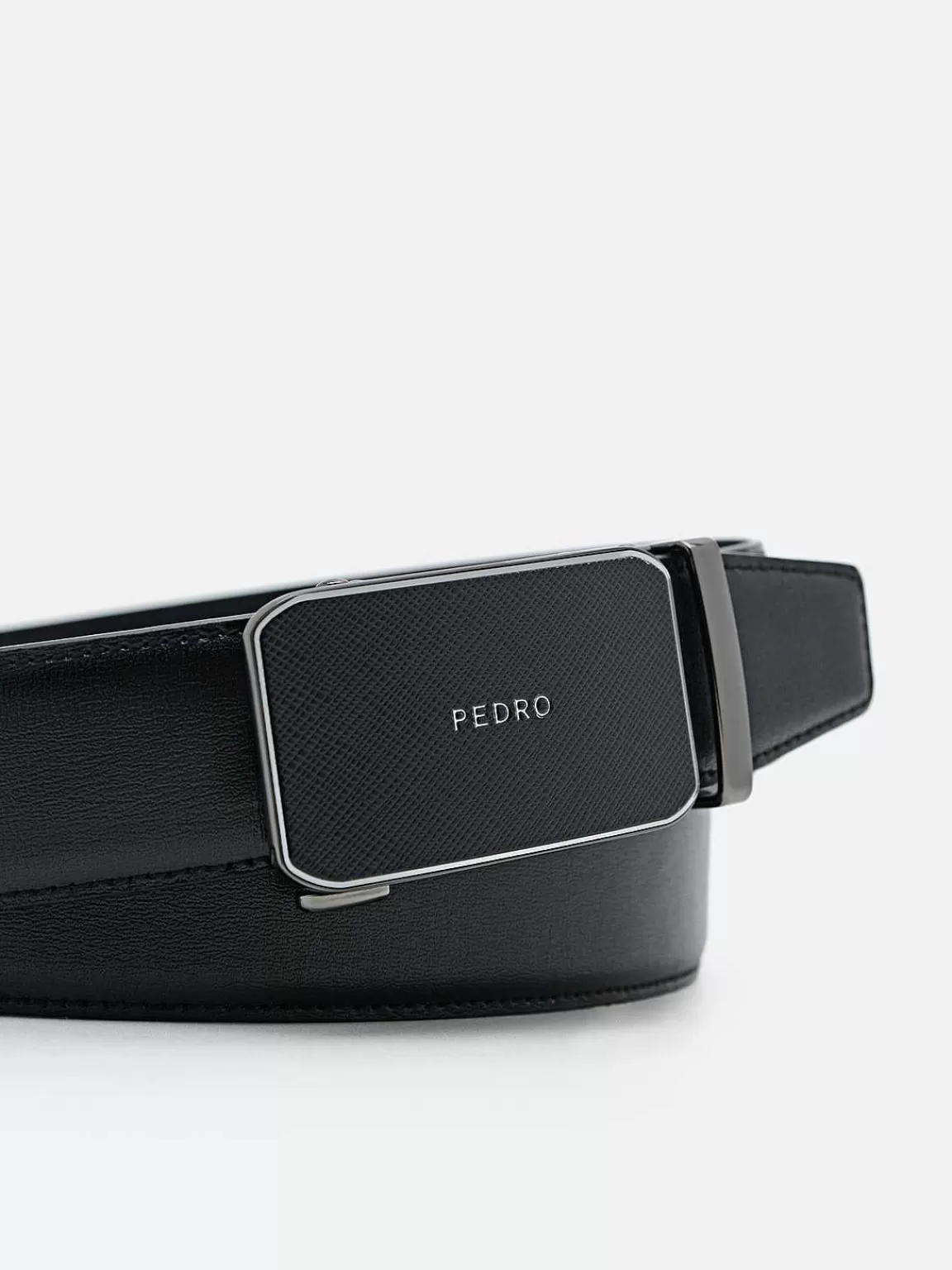 PEDRO Belts<Embossed Leather Automatic Belt