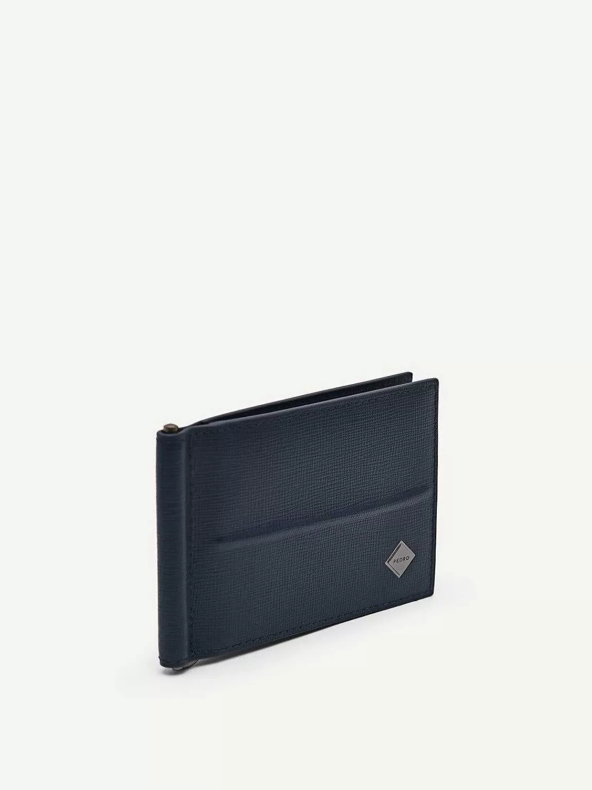 PEDRO Card Holders<Embossed Leather Bi-Fold Money Clip