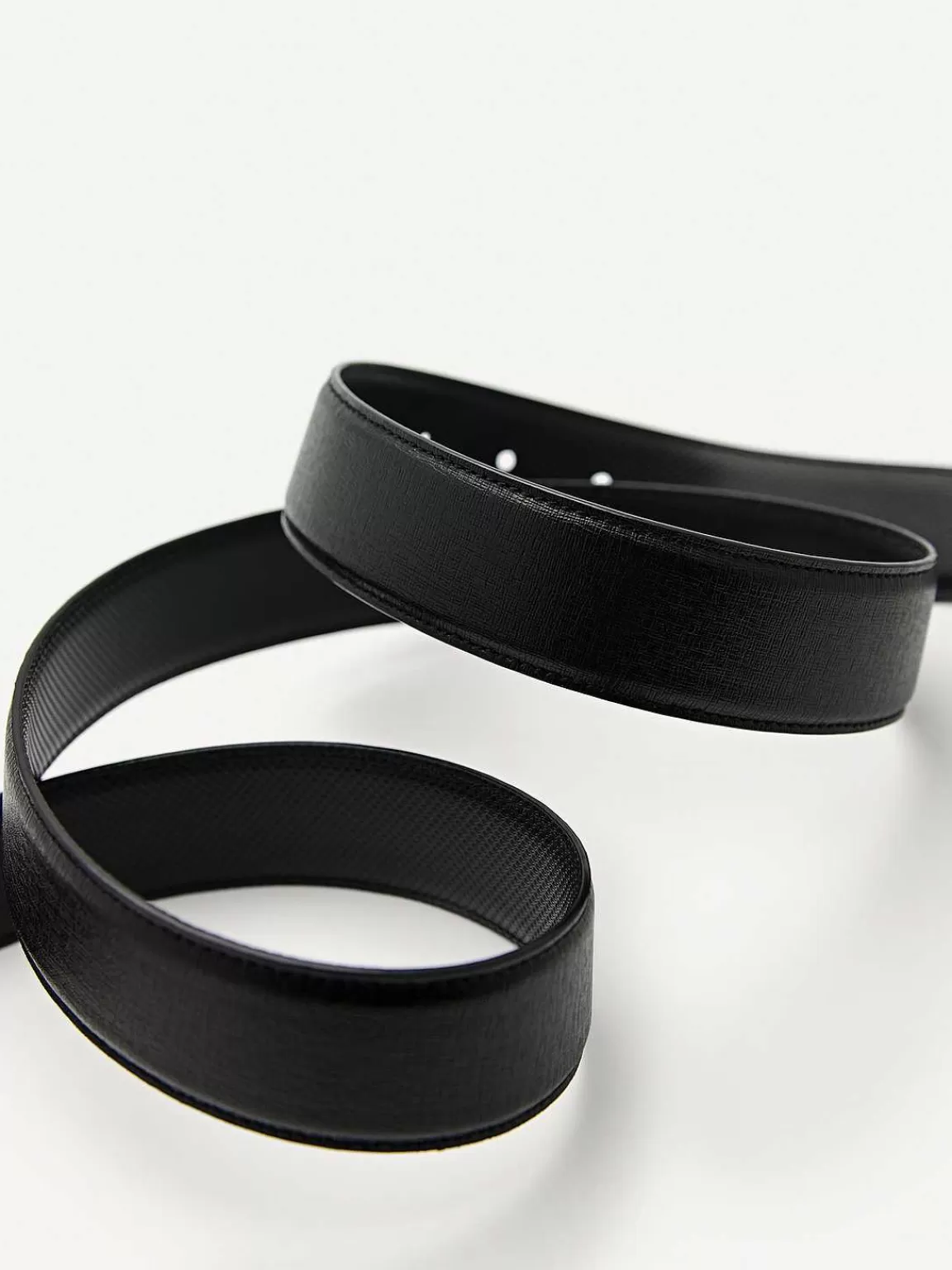 PEDRO Belts<Embossed Leather Reversible Pin Belt