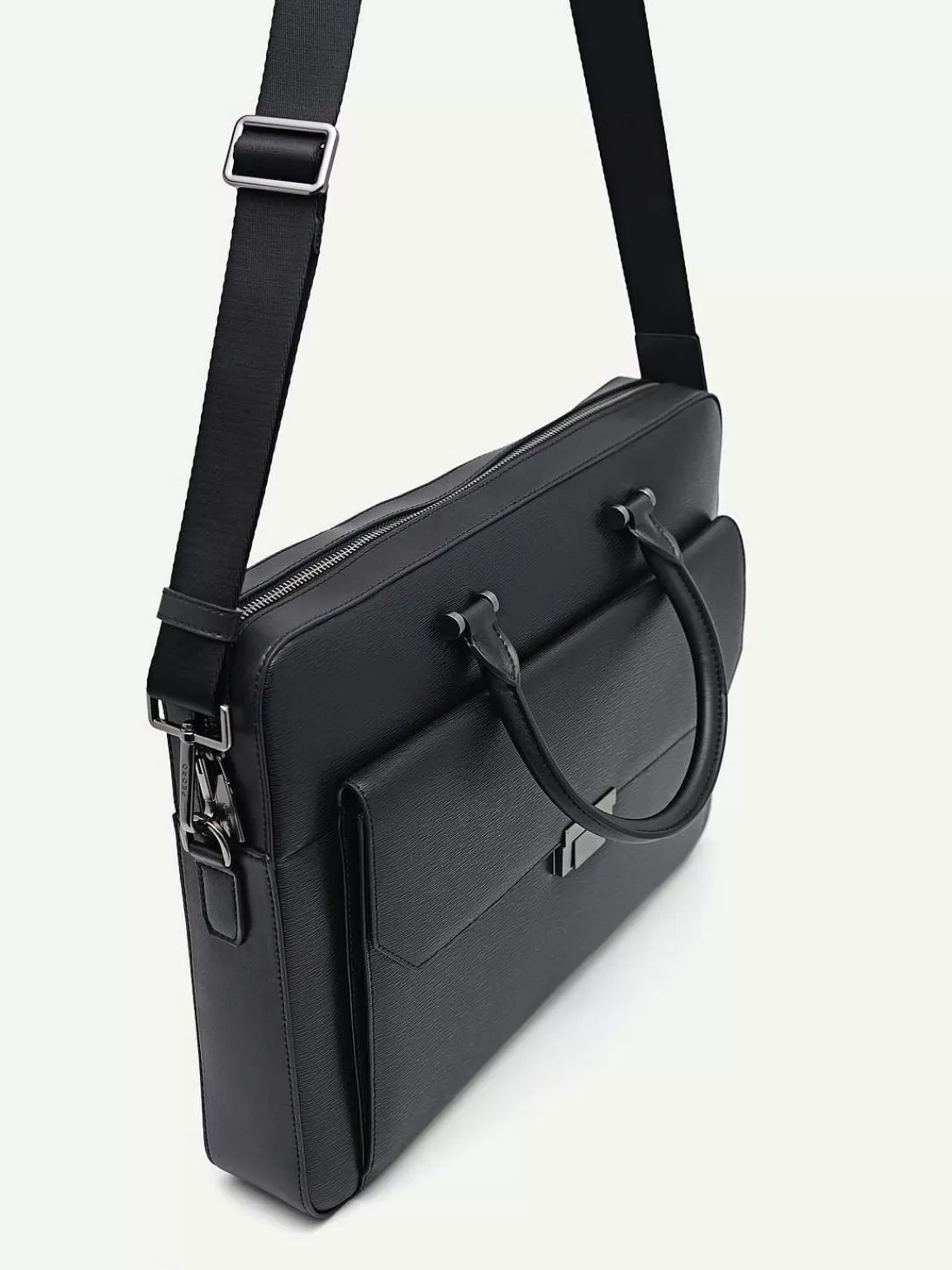 PEDRO Business Bags<Henry Textured Leather Briefcase