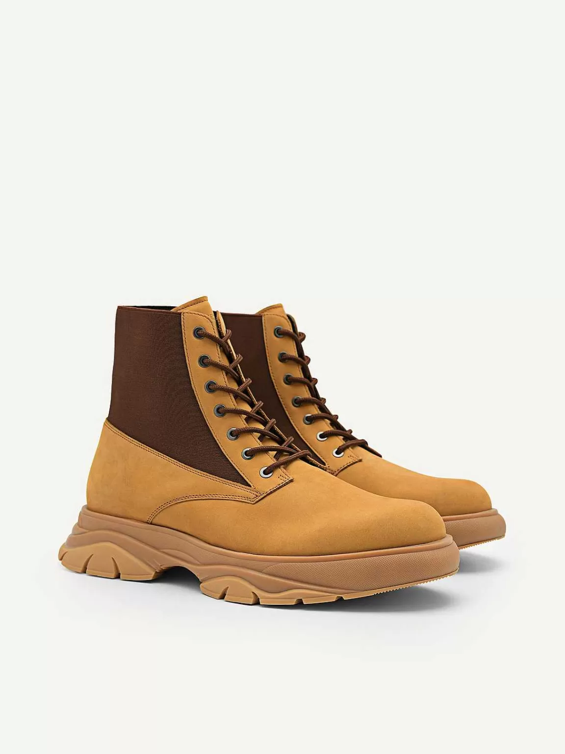 PEDRO Boots<Hybrix Leather Lace-Up Boots