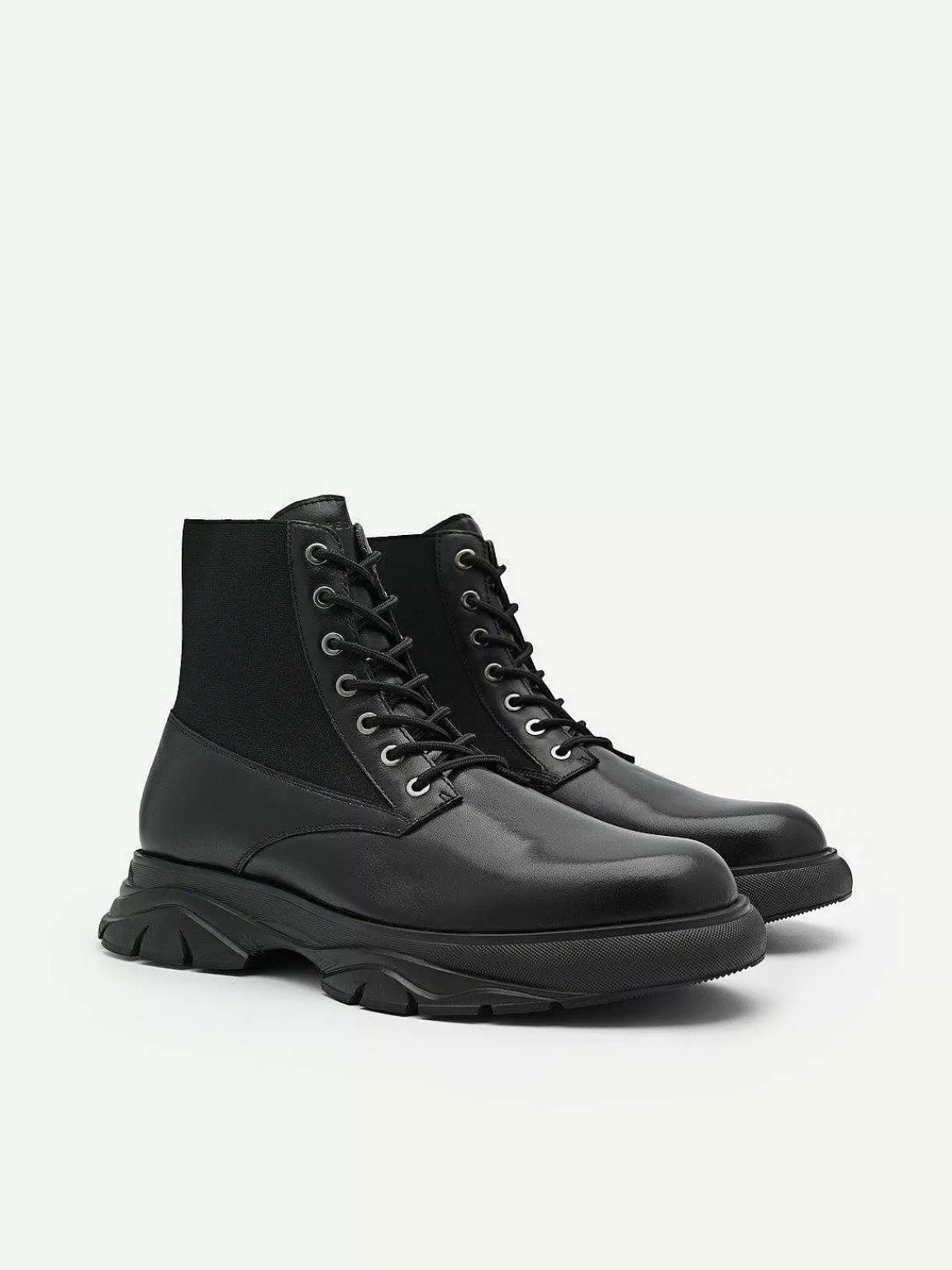 PEDRO Boots<Hybrix Leather Lace-Up Boots