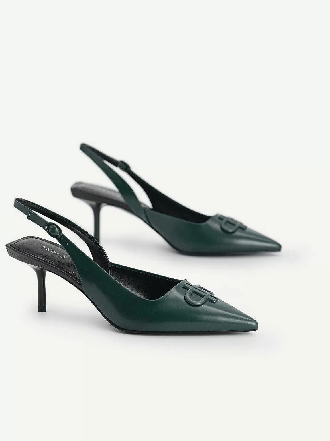 PEDRO Pumps<Icon Leather Pointed Slingback Pumps