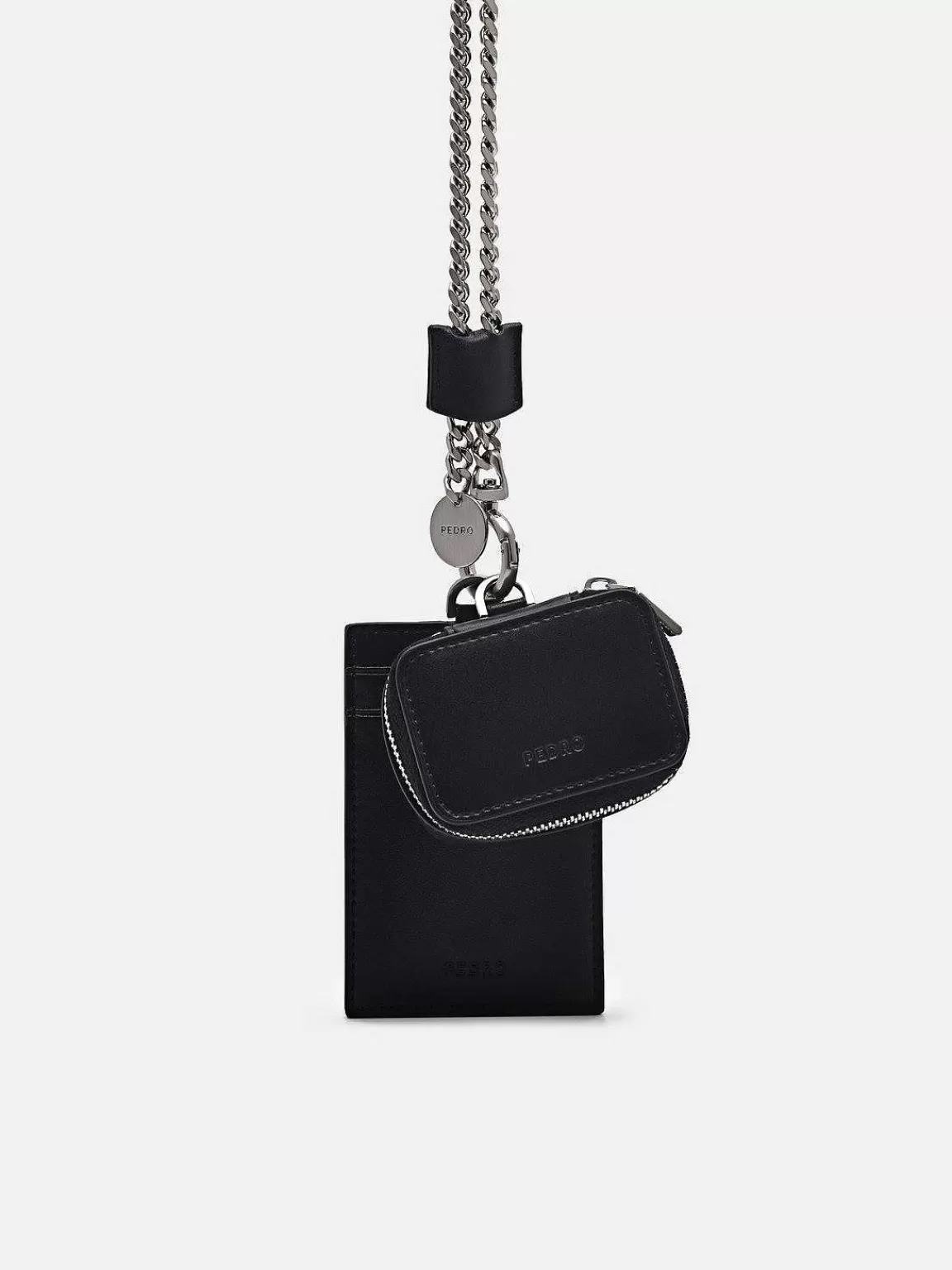 PEDRO Card Holders<Leather Lanyard With Card Holder