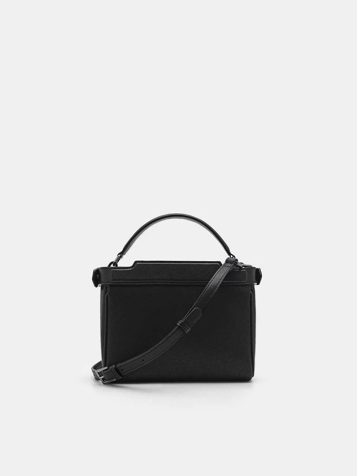 PEDRO Sling Bags<Leather Structured Sling Bag