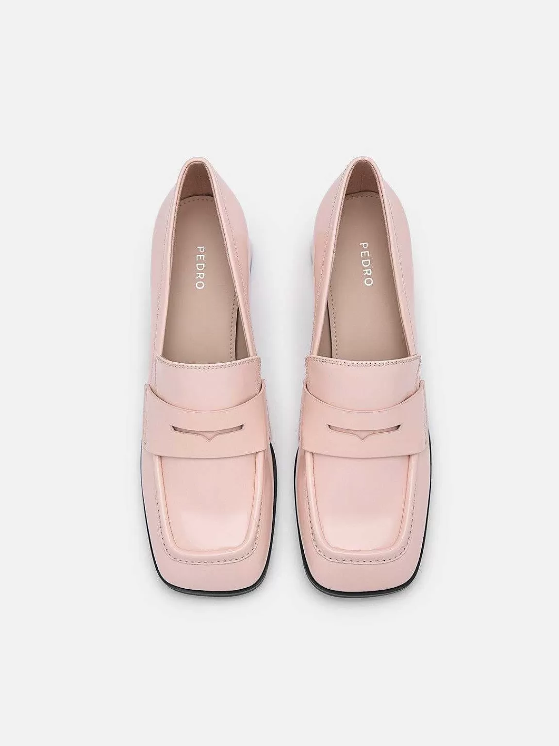 PEDRO Low Heels<Maggie Leather Heel Loafers