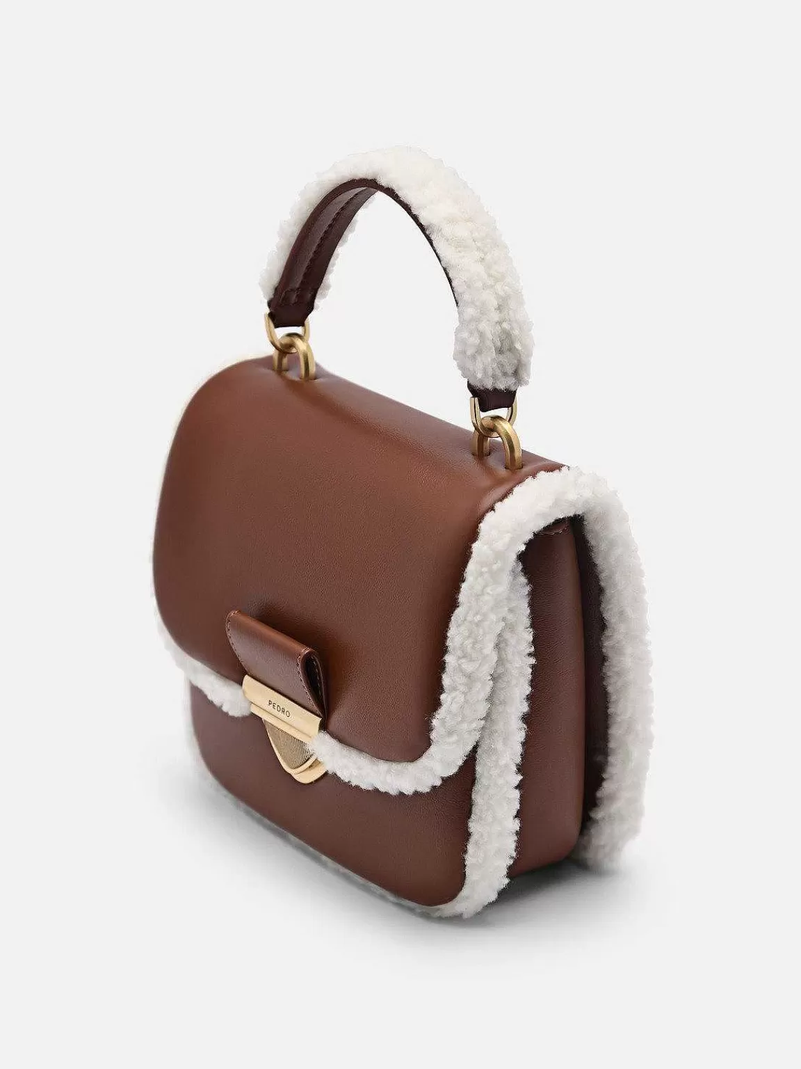 PEDRO Mini Bags<Mini Quilted Faux Fur Shoulder Bag