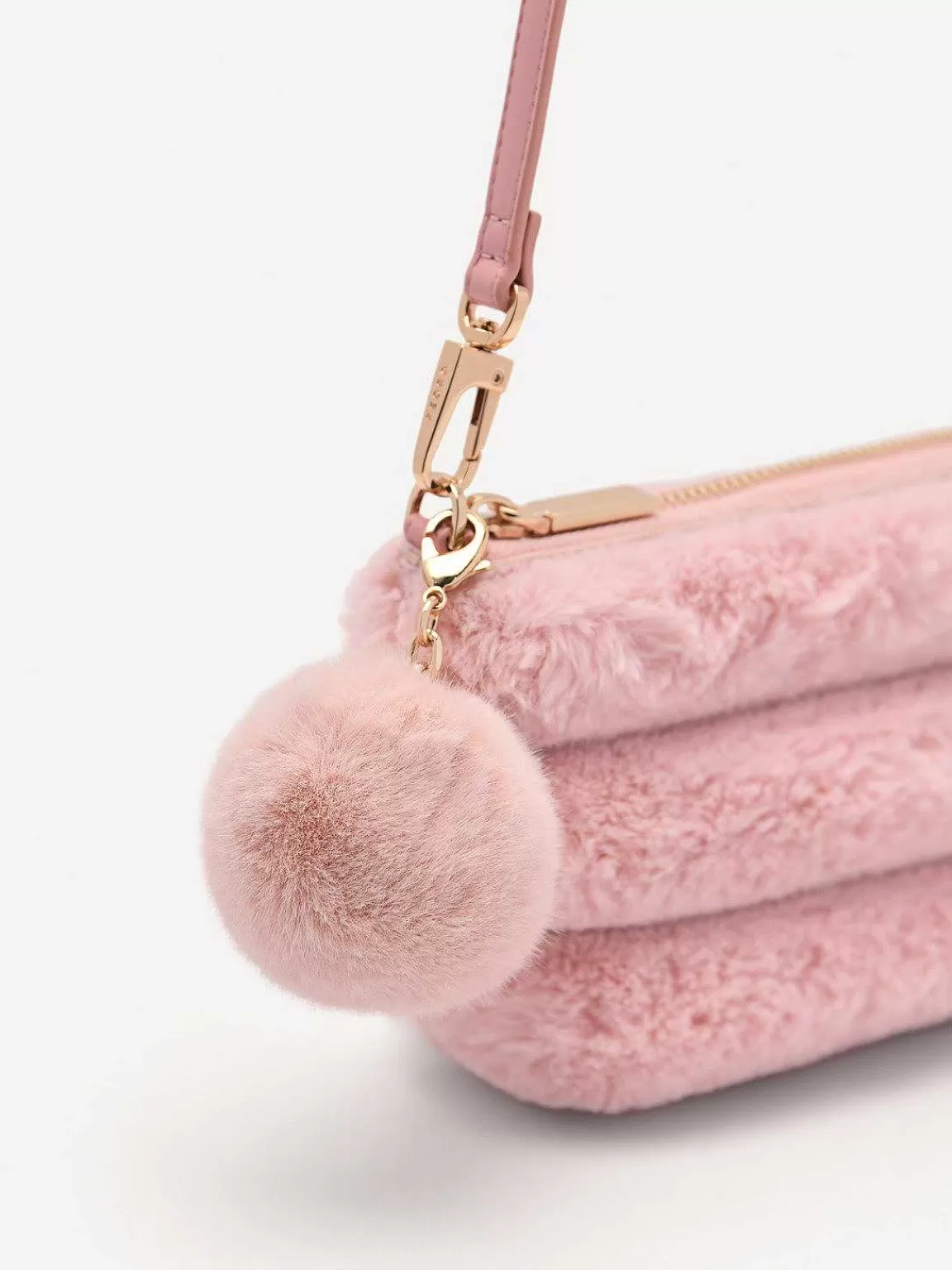 PEDRO Pouches<Padded Pouch With Fur Charm