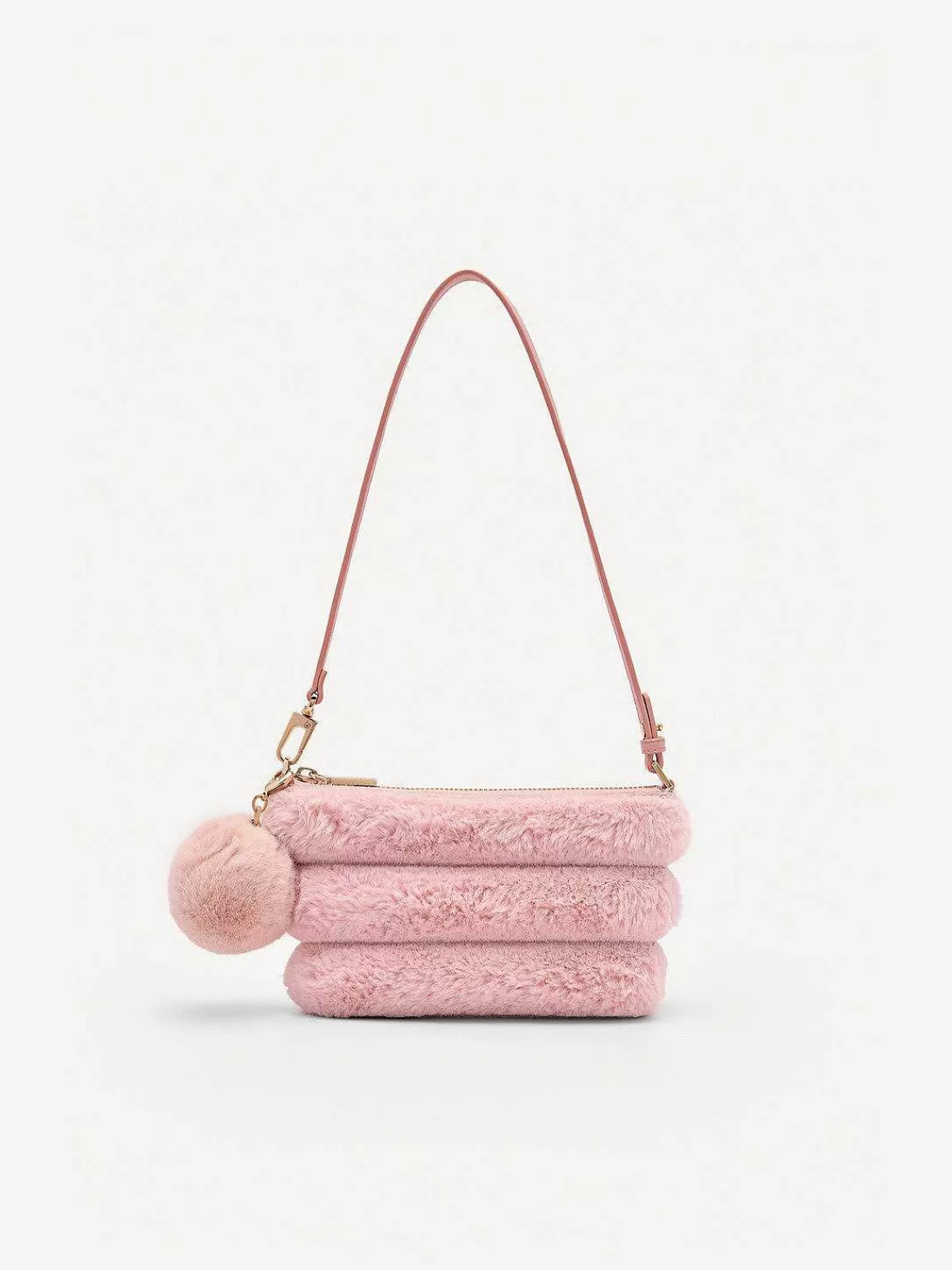 PEDRO Pouches<Padded Pouch With Fur Charm