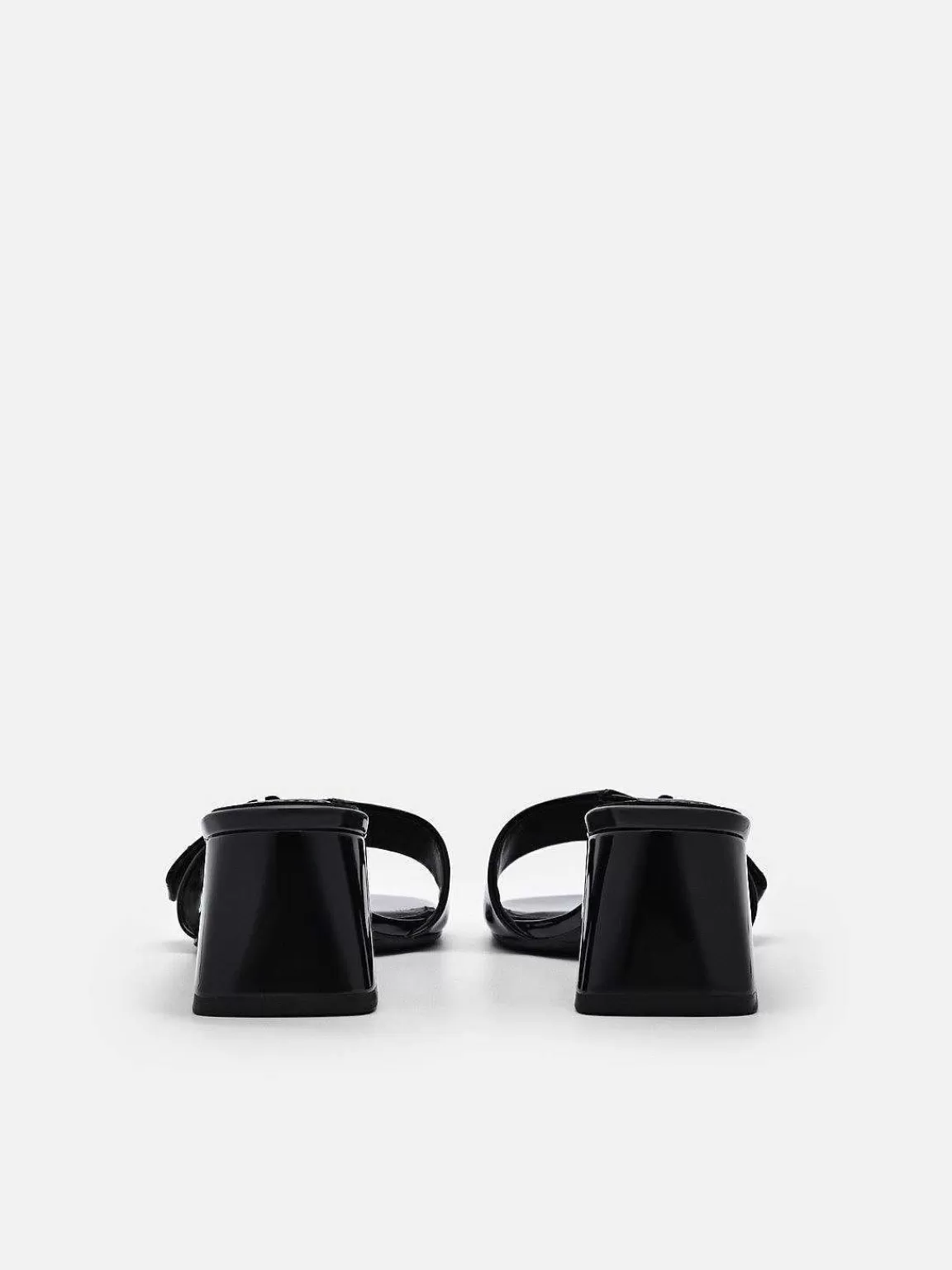 PEDRO Low Heels< Icon Leather Heel Sandals