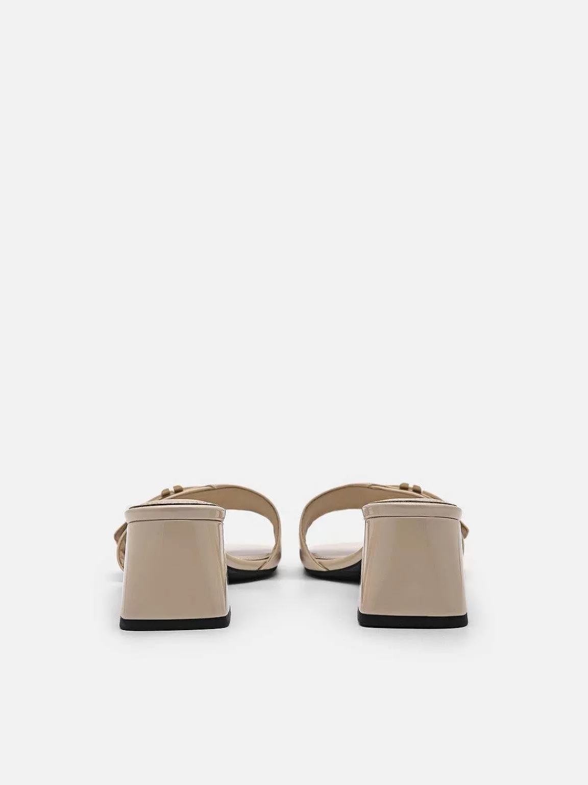 PEDRO Low Heels< Icon Leather Heel Sandals