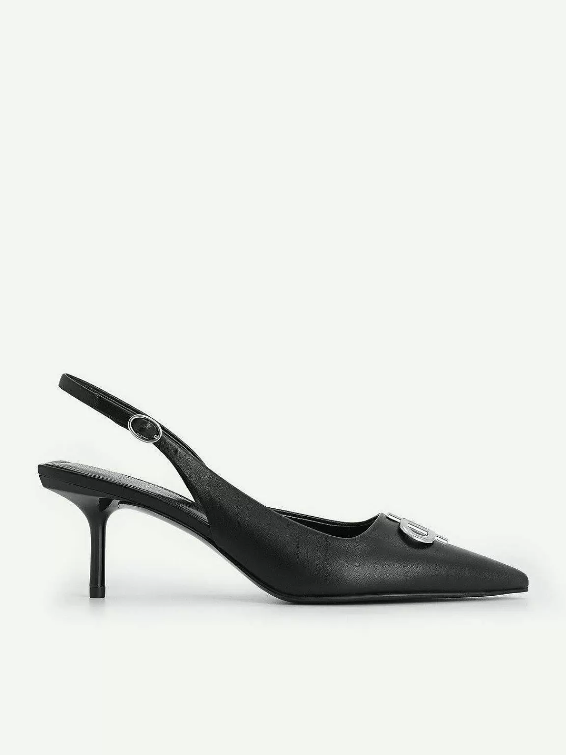 PEDRO Pumps< Icon Leather Pointed Slingback Pumps