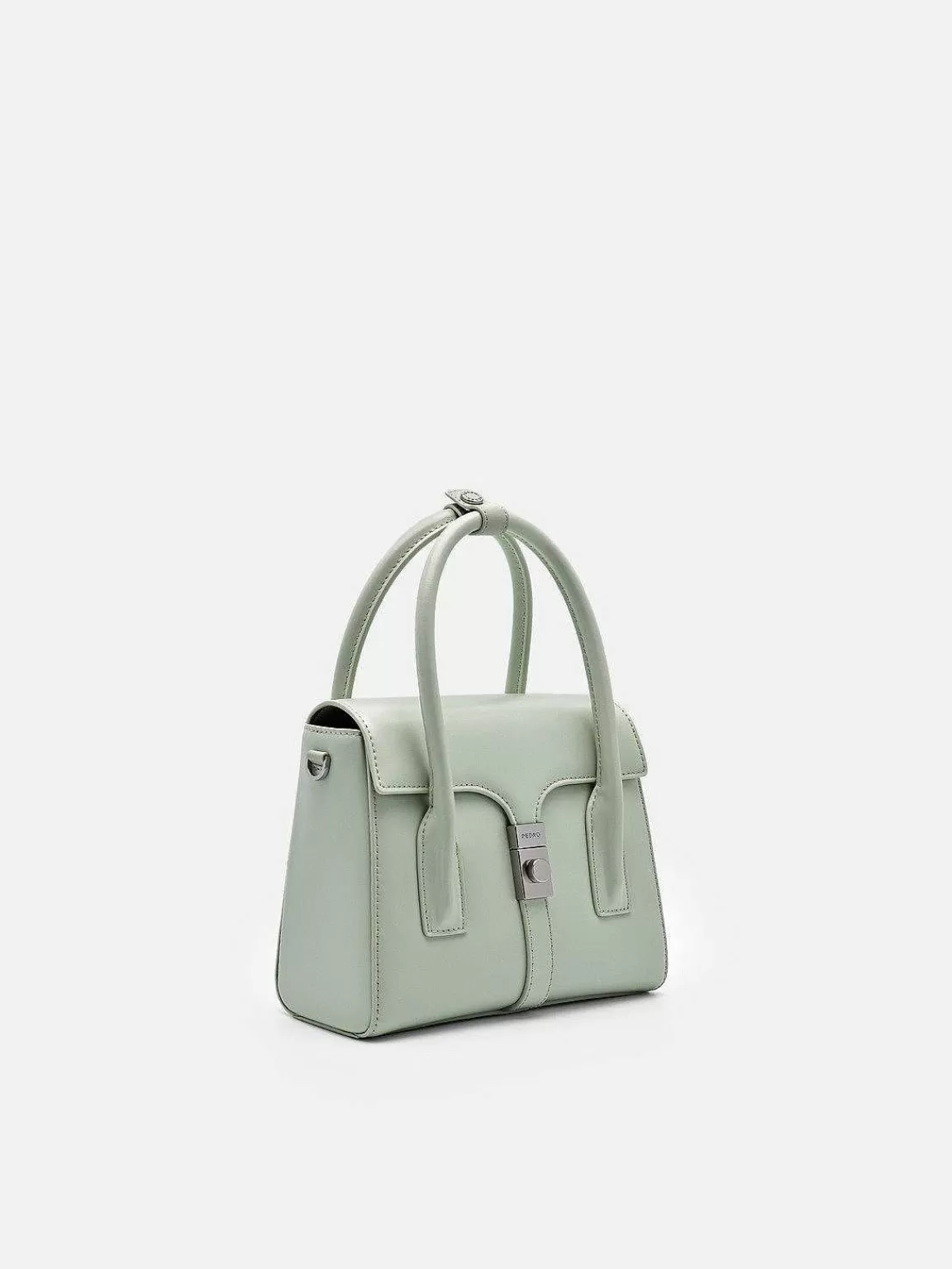 PEDRO Top Handle Bags< Studio Farida Leather Compact Handbag