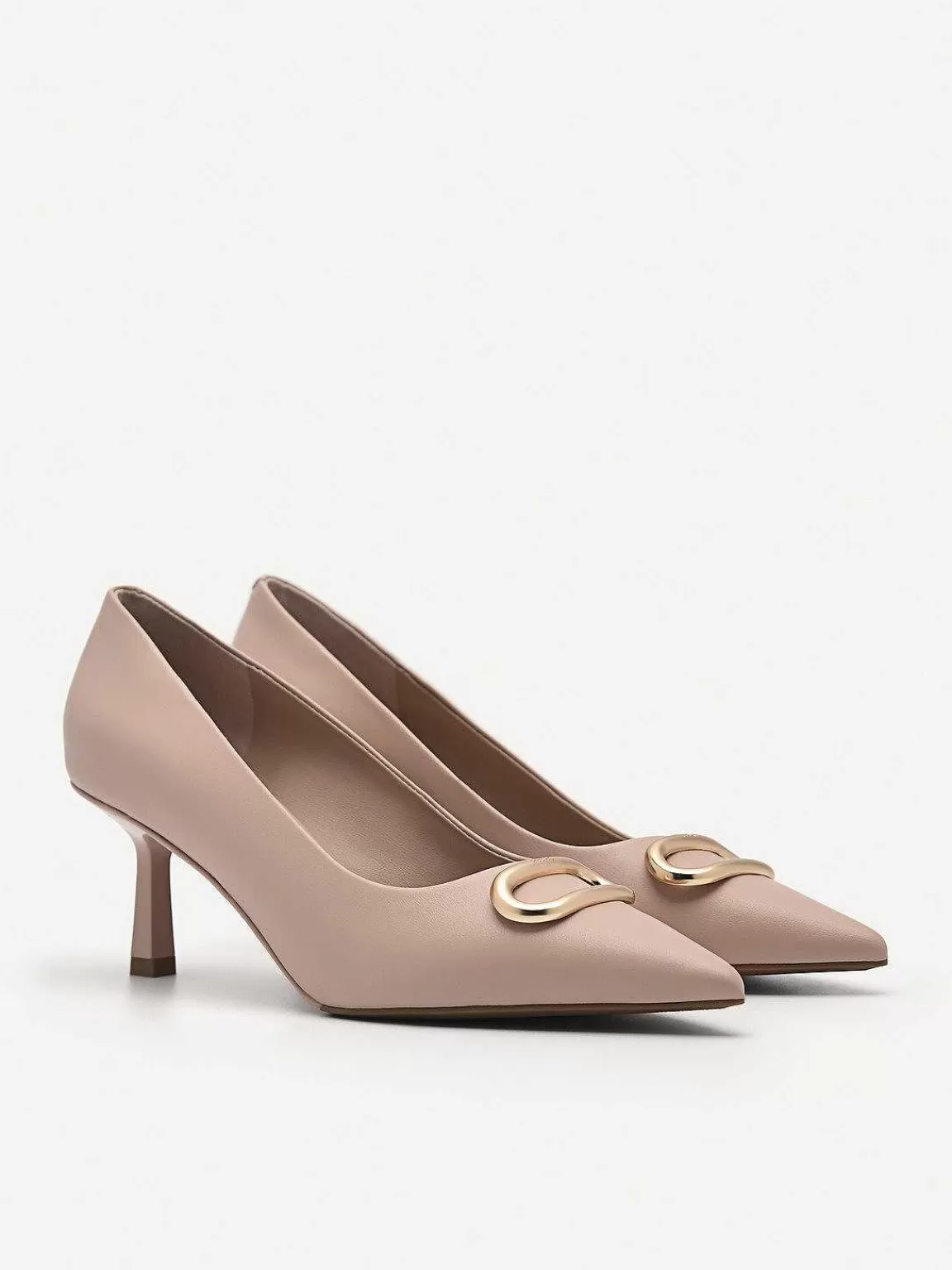 PEDRO Medium Heels< Studio Kate Leather Pumps