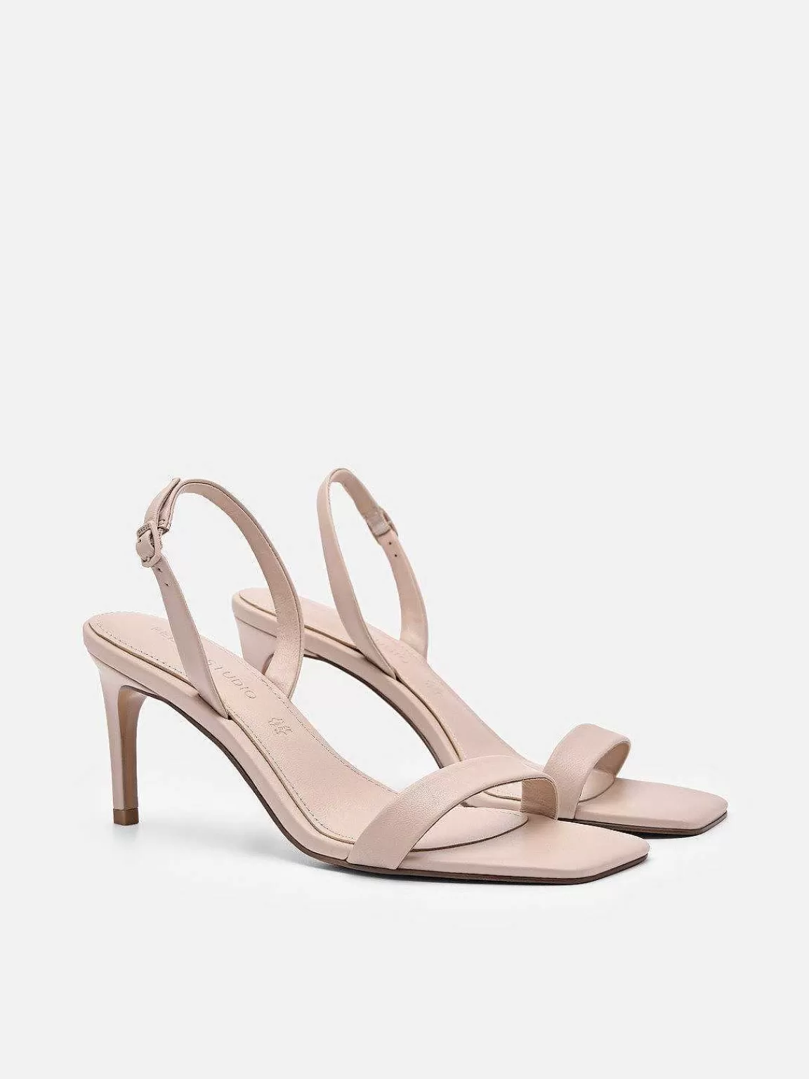 PEDRO Medium Heels< Studio Mel Leather Heel Sandals