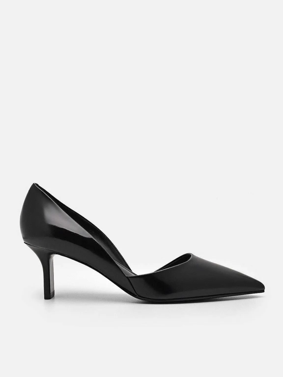 PEDRO Pumps<Rocco Leather Heel D'Orsay Pumps