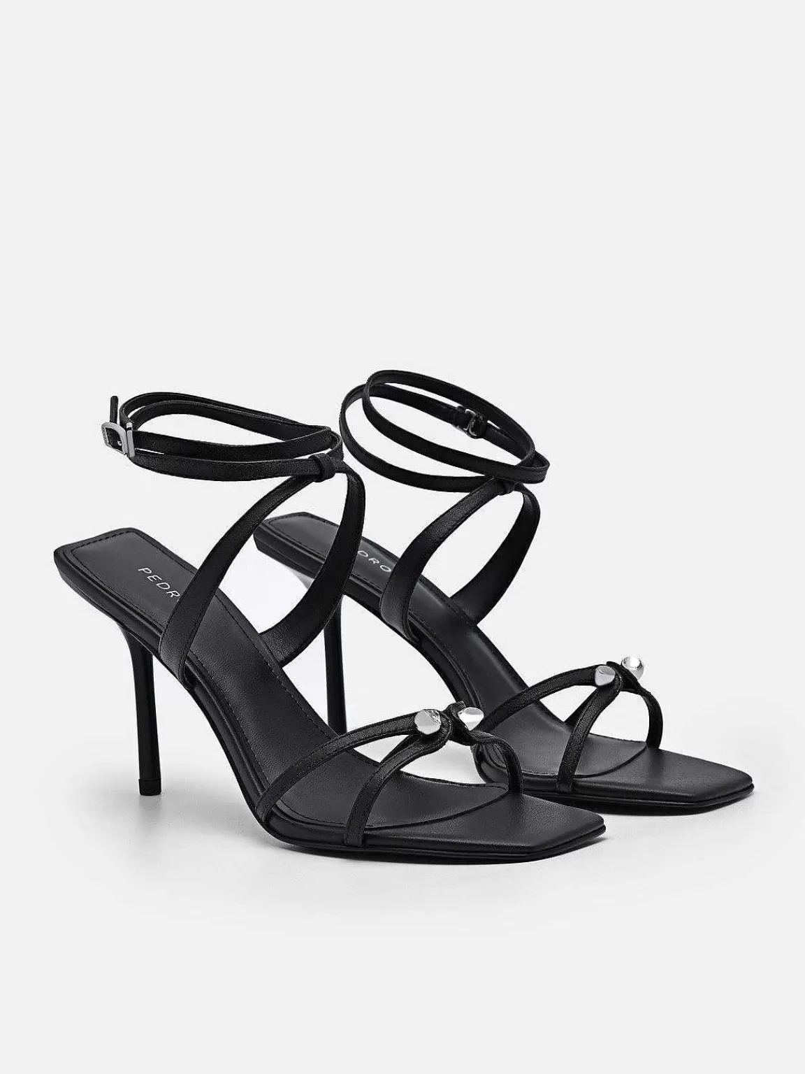 PEDRO High Heels<Sofia Leather Heel Sandals