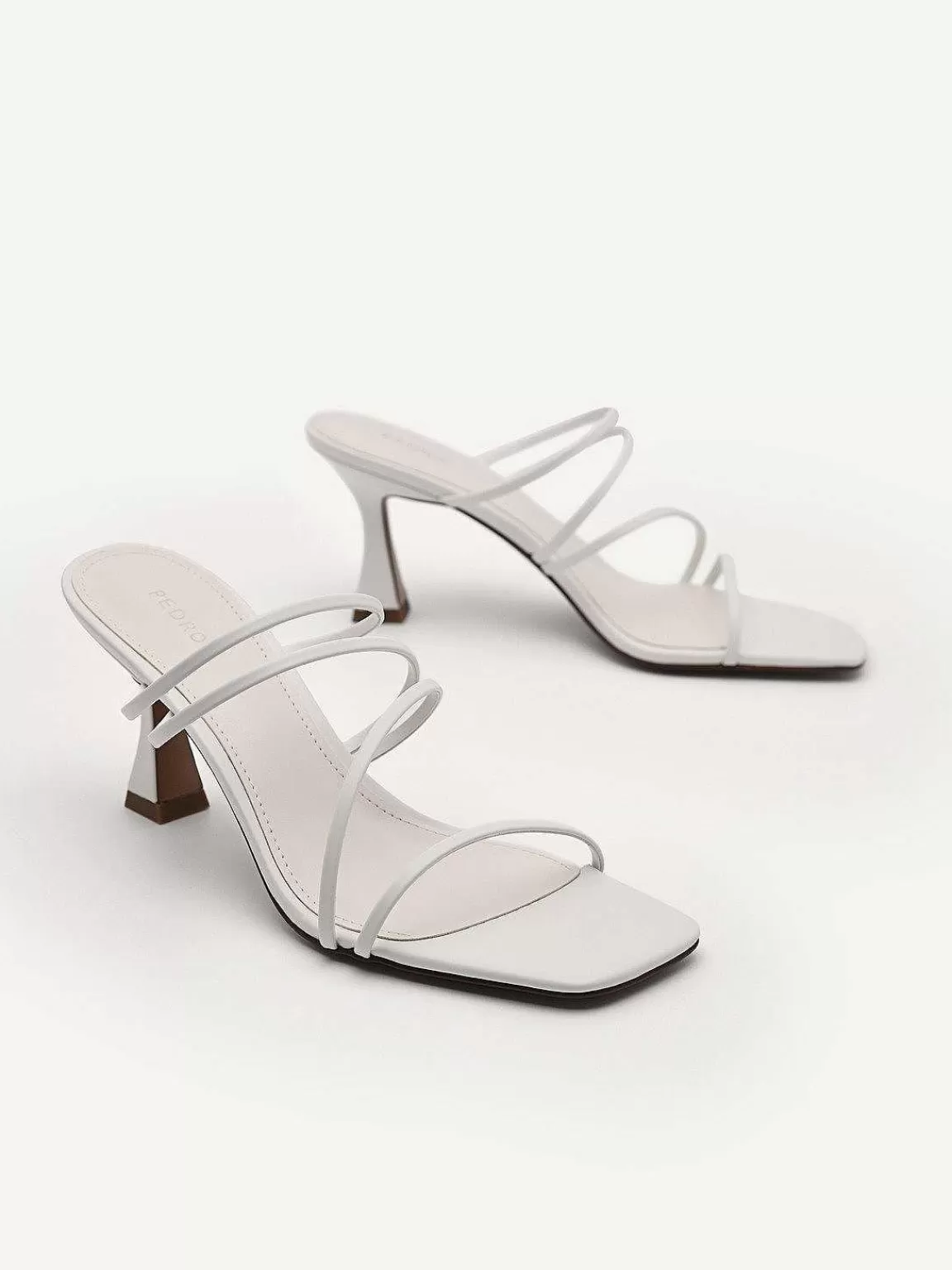 PEDRO Medium Heels<Strappy Heel Sandals - White