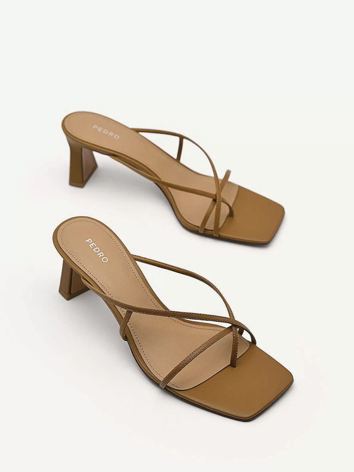 PEDRO Medium Heels<Strappy Toe Loop Heel Sandals