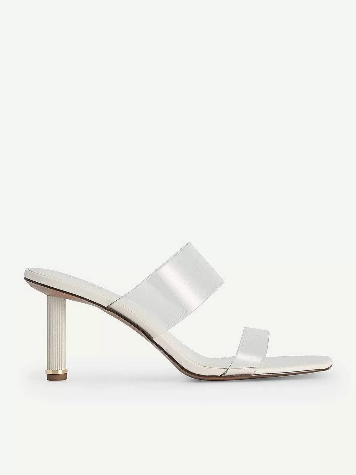 PEDRO Medium Heels<Vinyl Double Strap Heel Sandals