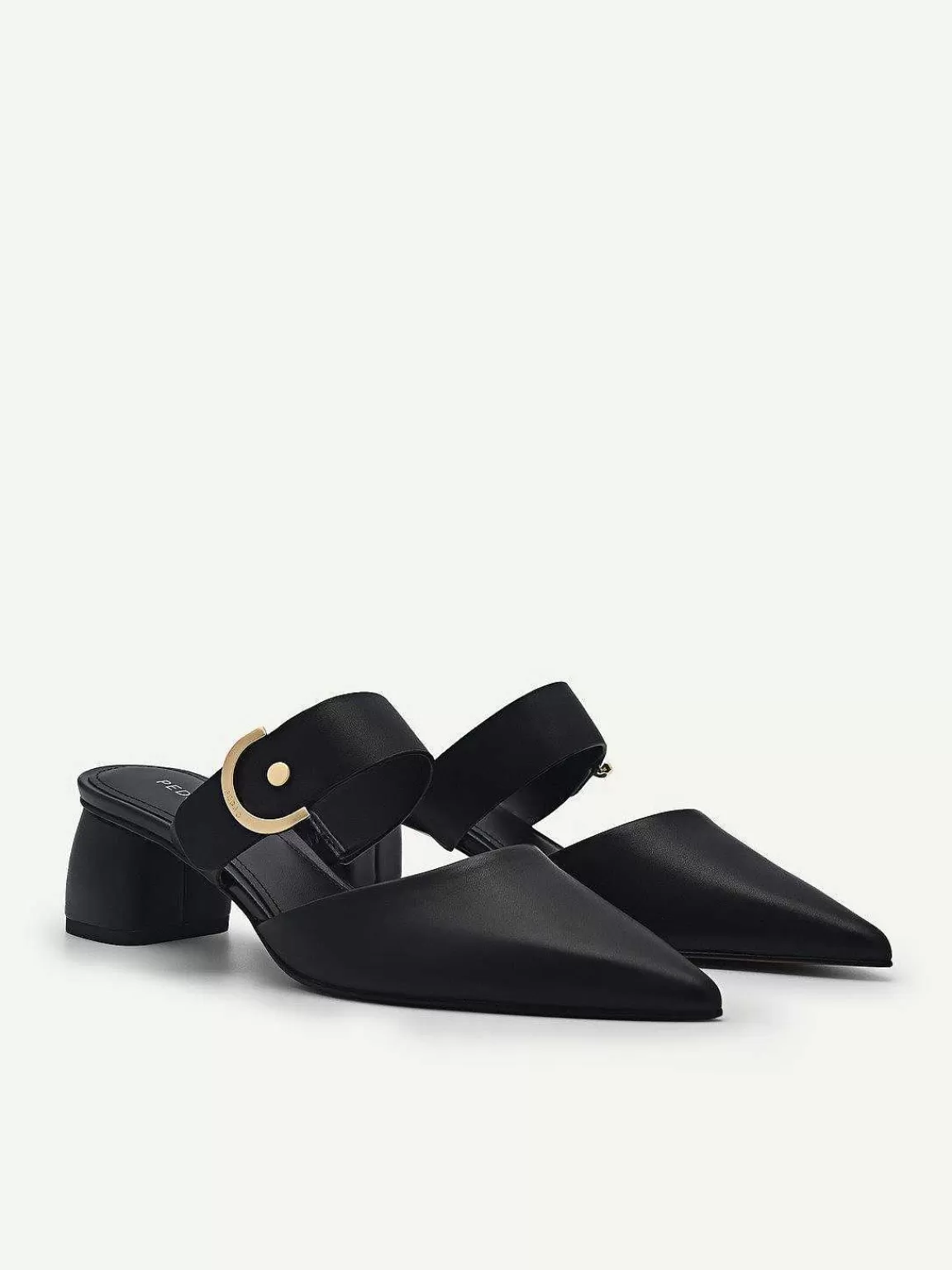 PEDRO Low Heels<Yasmin Leather Heel Mules