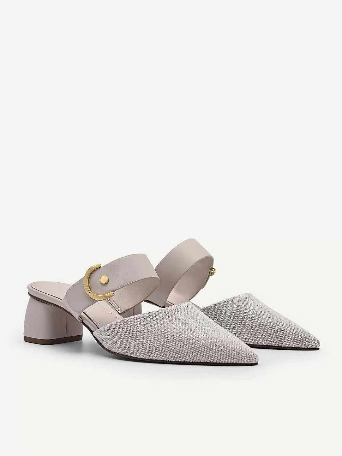 PEDRO Low Heels<Yasmin Linen Heel Mules